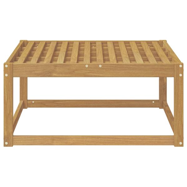 Outdoor-Fußhocker Massivholz Akazie Weiß 79 x 79 x 37 cm