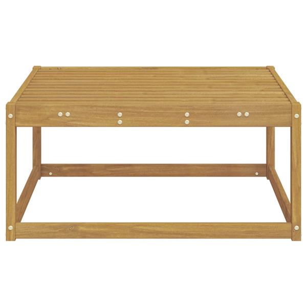 Outdoor-Fußhocker Massivholz Akazie Weiß 79 x 79 x 37 cm