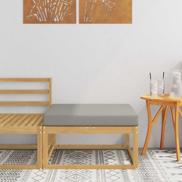 ARDEBO.de - Outdoor-Fußhocker Polyester Weiß