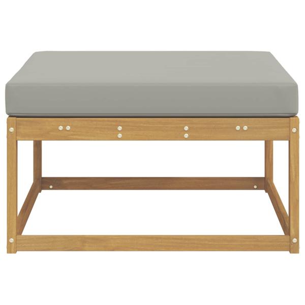 Outdoor-Fußhocker Polyester Weiß