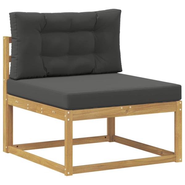Outdoor Mittelsofa Polyester Weiß