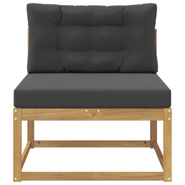 Outdoor Mittelsofa Polyester Weiß