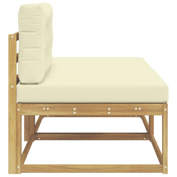 2 Stück Outdoor-Fußhocker Polyester Weiß