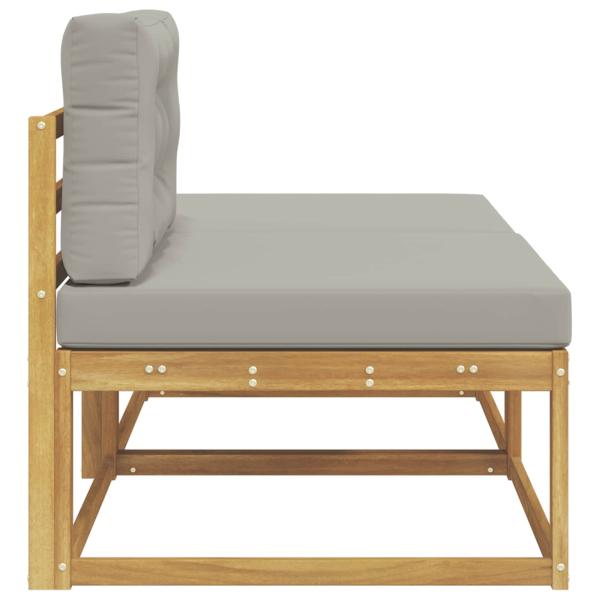 2 Stück Outdoor-Fußhocker Polyester Weiß