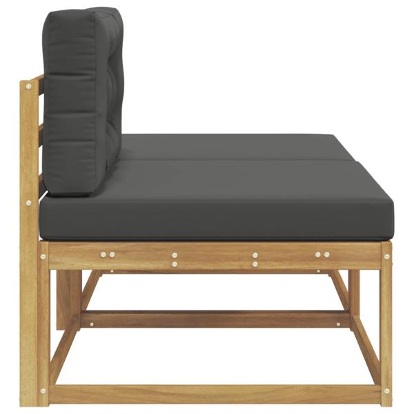 2 Stück Outdoor-Fußhocker Polyester Weiß