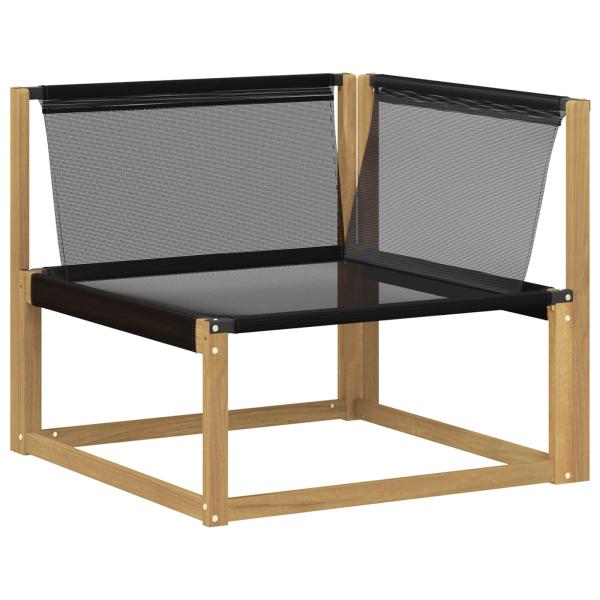 Outdoor-Sofagarnitur Massivholz Akazie Weiß