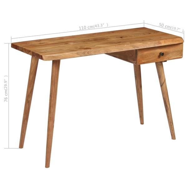 Schreibtisch Akazienholz Massiv 110 x 50 x 76 cm