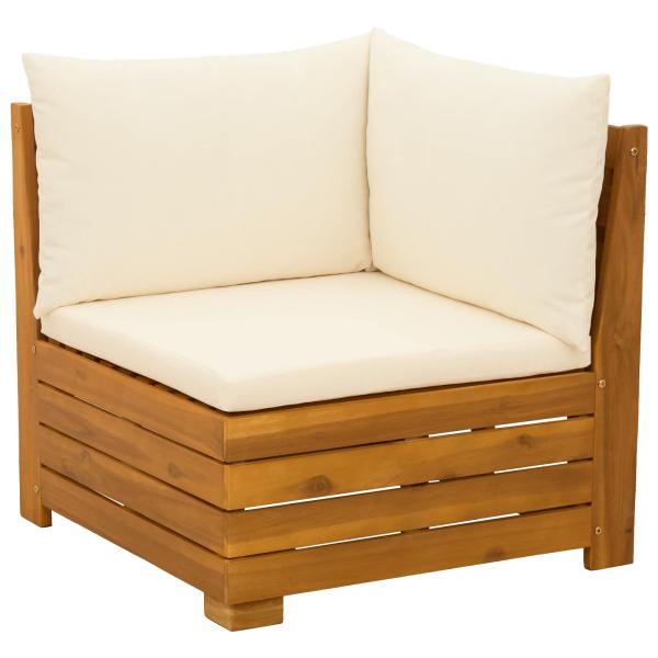 9 stk. Outdoor-Sofagarnitur Massivholz Akazie Braun