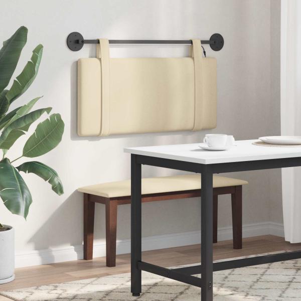 Hängendes Kopfteil Mit LED Licht Creme Stoff