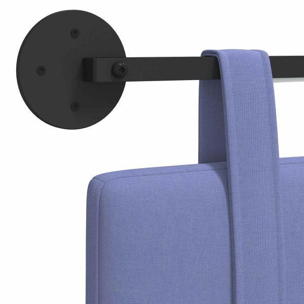 Hängendes Kopfteil Mit LED Licht Jeans blau Stoff