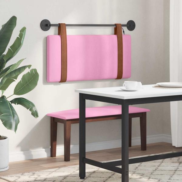 Hängendes Kopfteil Mit LED Licht Rosa Antikes PU