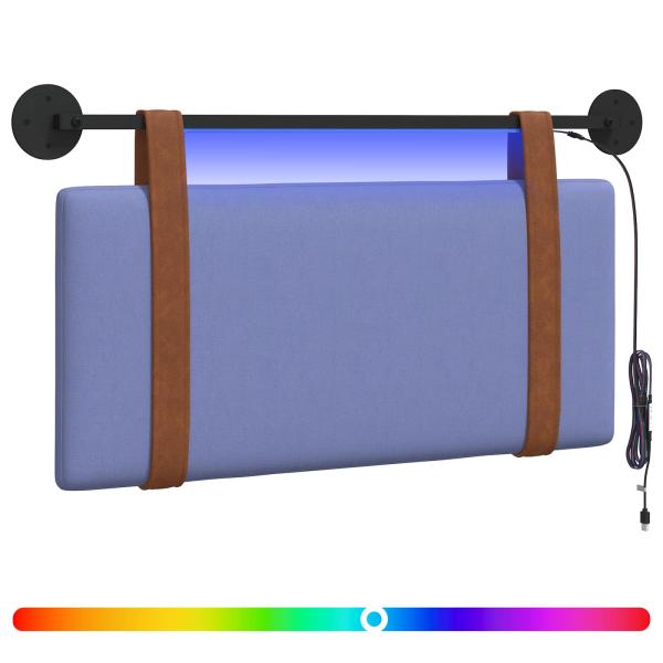 Hängendes Kopfteil Mit LED Licht Jeans blau Antikes PU