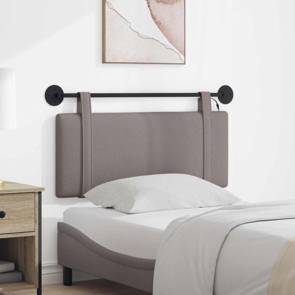 ARDEBO.de - Hängendes Kopfteil Mit LED Licht Taupe Stoff