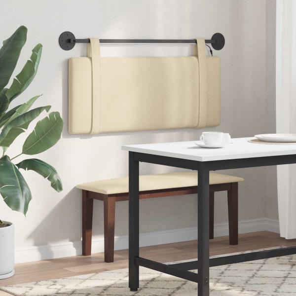 Hängendes Kopfteil Mit LED Licht Creme Stoff