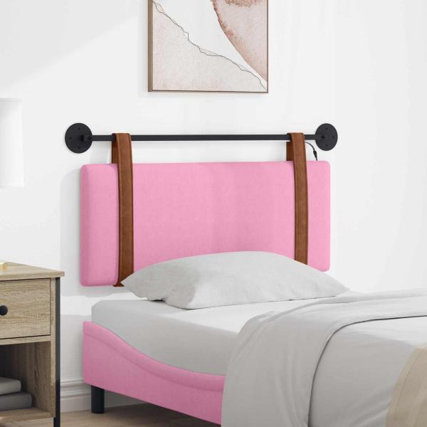 ARDEBO.de - Hängendes Kopfteil Mit LED Licht Rosa Antikes PU