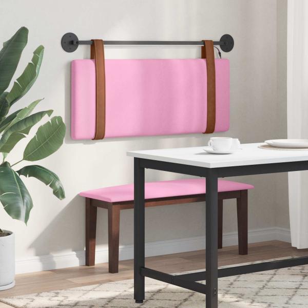 Hängendes Kopfteil Mit LED Licht Rosa Antikes PU