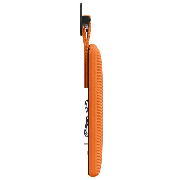 Hängendes Kopfteil Mit LED Licht Orange Cordstoff