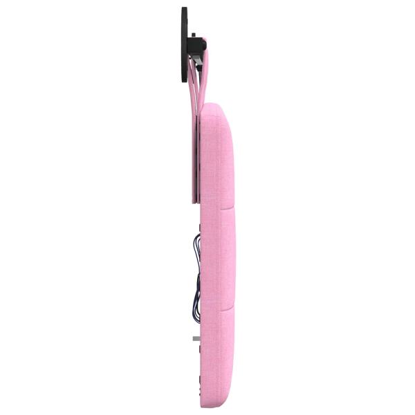 Hängendes Kopfteil Mit LED Licht Rosa Stoff
