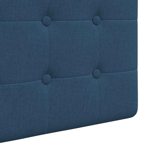 Hängendes Kopfteil Mit LED Licht Blau Stoff
