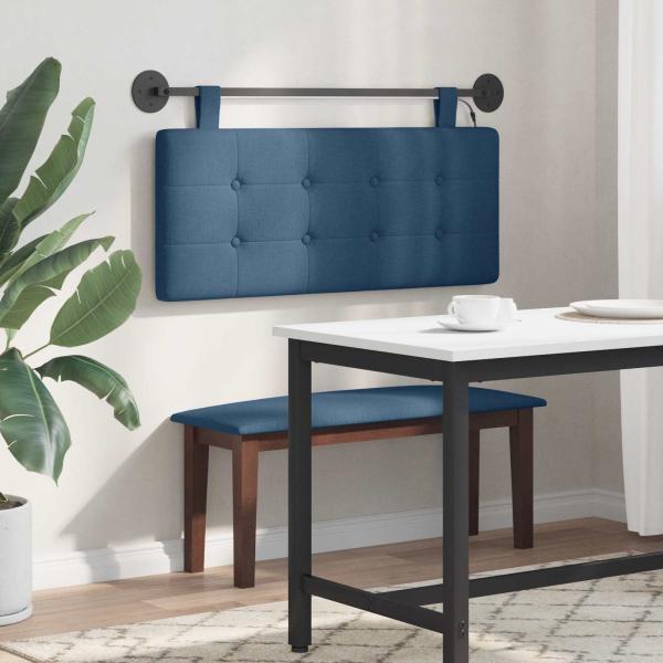 Hängendes Kopfteil Mit LED Licht Blau Stoff