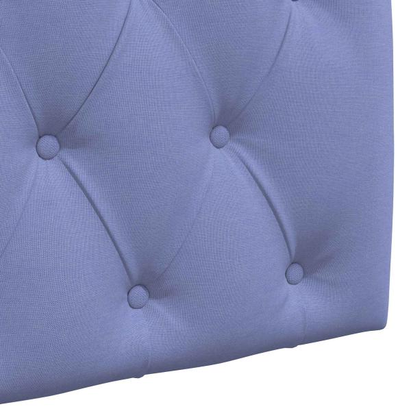 Hängendes Kopfteil Mit LED Licht Jeans blau Stoff