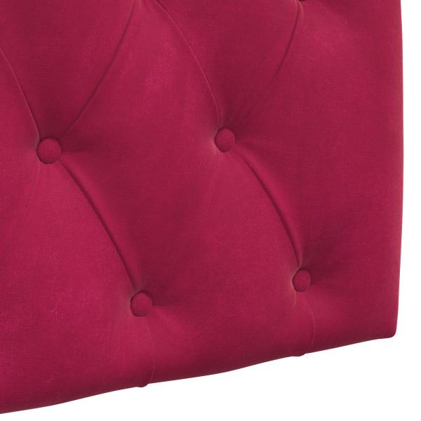 Hängendes Kopfteil Mit LED Licht Weinrot Samt