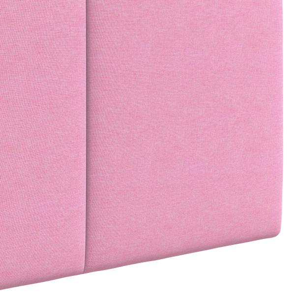 Hängendes Kopfteil Mit LED Licht Rosa Stoff