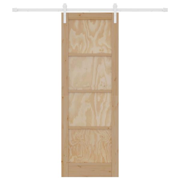 Schiebetür 73,5 x 211 cm Massives Kiefernholz
