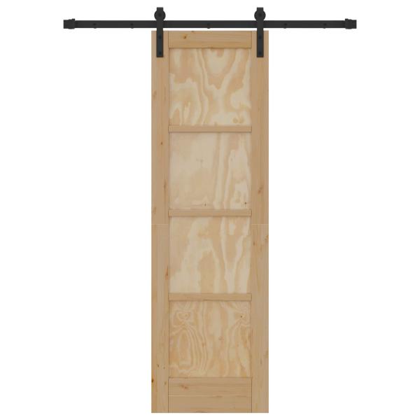 Schiebetür Natur 61 x 198,5 cm Massives Kiefernholz