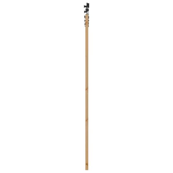 Schiebetür Natürlich und Schwarz 86 x 198,5 cm