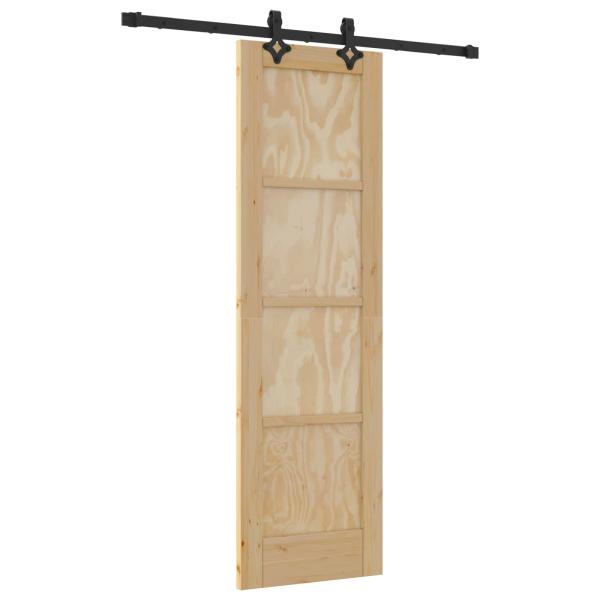 Schiebetür ORKDAL 61 x 198,5 cm Massives Kiefernholz Natur