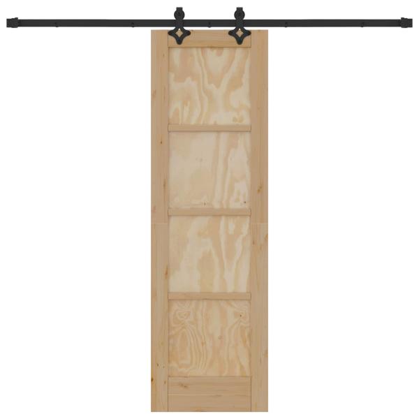 Schiebetür ORKDAL 61 x 198,5 cm Massives Kiefernholz Natur