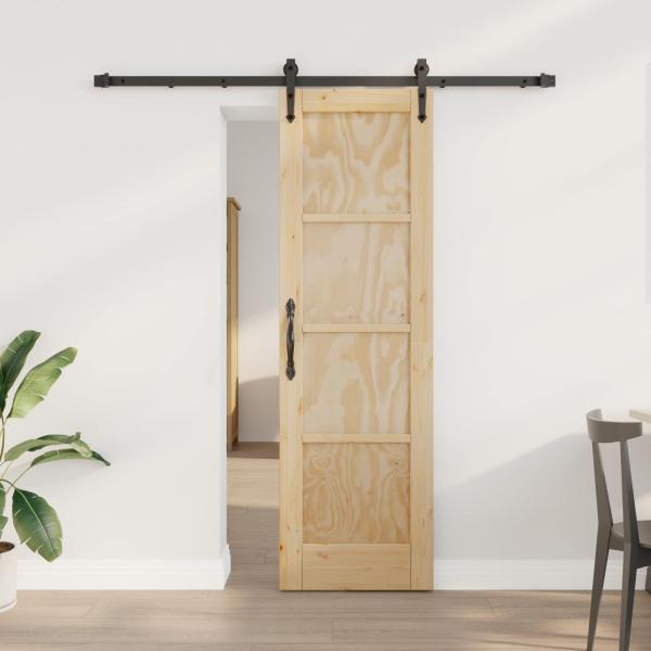 ARDEBO.de - Schiebetür ORKDAL 61 x 198,5 cm Massives Kiefernholz