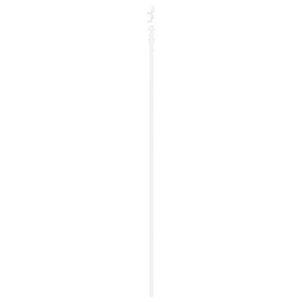 Schiebetür ORKDAL 83 x 232 cm Massives Kiefernholz Weiß
