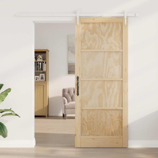 Schiebetür ORKDAL 86 x 211 cm Massives Kiefernholz