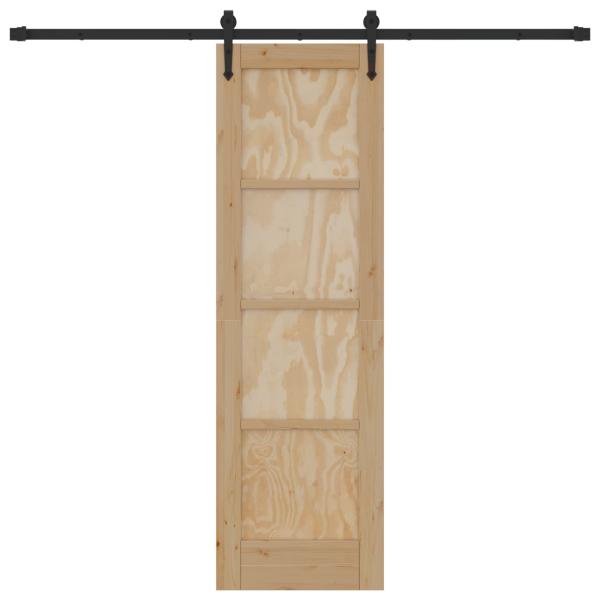 Schiebetür ORKDAL 61 x 198,5 cm Massives Kiefernholz Natur
