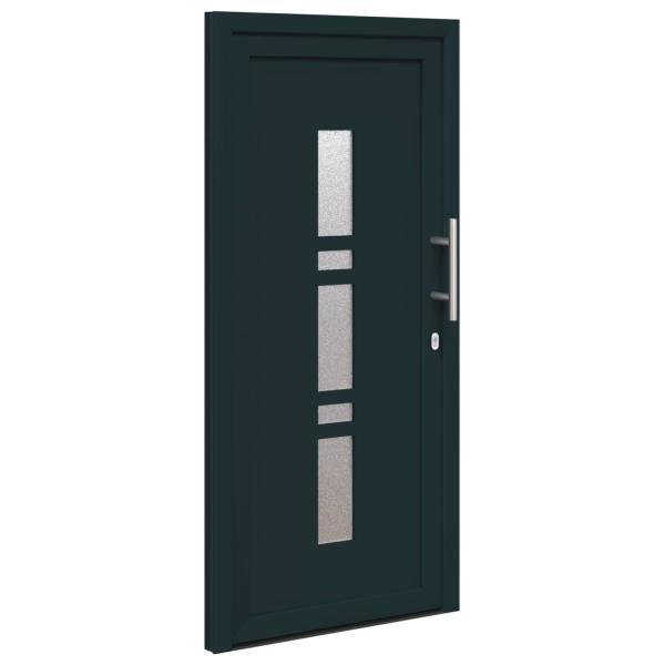 Vordertür 98 x 208 cm PVC Anthrazit