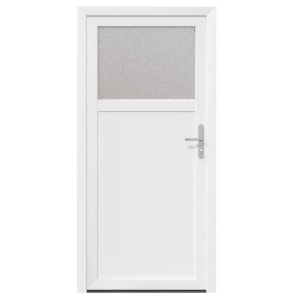 Seiteneingangstür 98 x 198 cm PVC Weiß