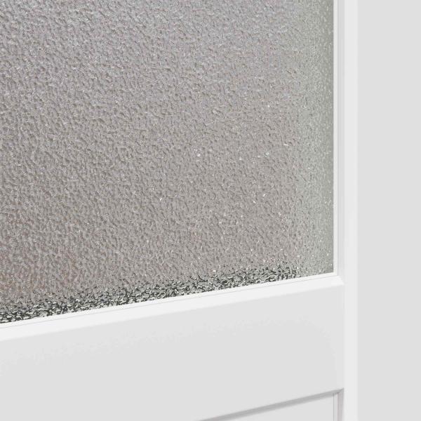 Seiteneingangstür 98 x 198 cm PVC Weiß