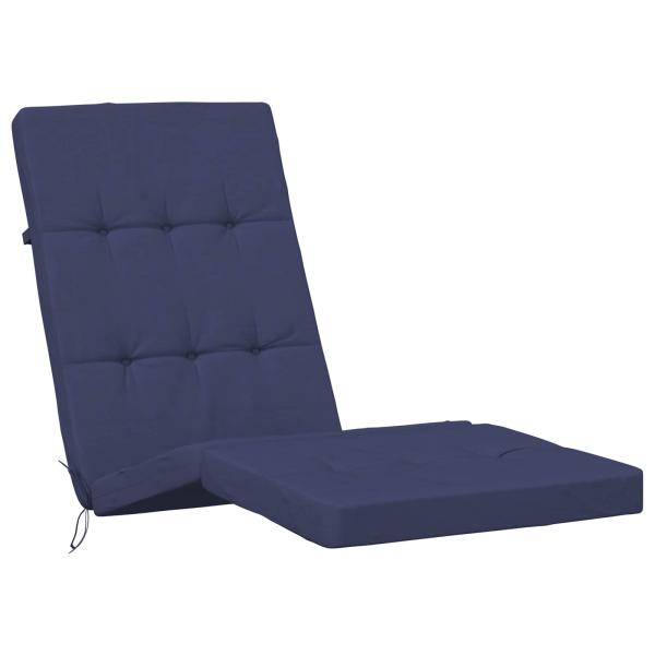 Kissen für draußen 2 Stk. Stoff Marineblau 180 x 55 x 7 cm