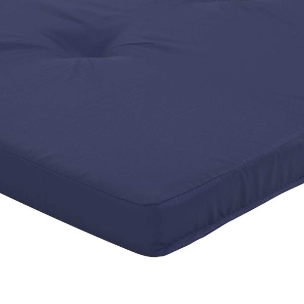 Kissen für draußen 2 Stk. Stoff Marineblau 180 x 55 x 7 cm