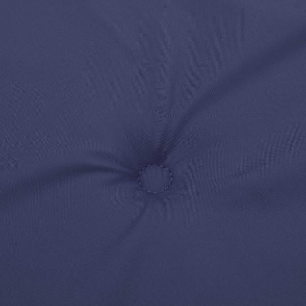 Kissen für draußen 2 Stk. Stoff Marineblau 180 x 55 x 7 cm