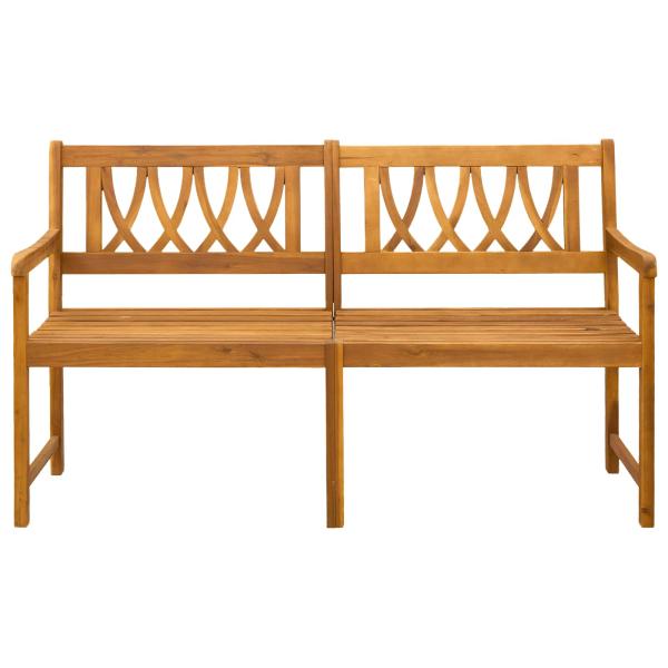 Bank Outdoor Natur 150 x 55,5 x 90 cm Massivholz Akazie