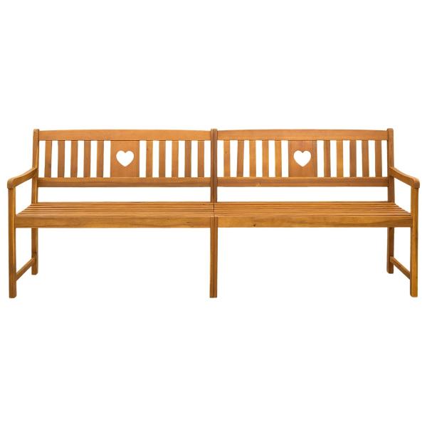Bank Outdoor Natur 220 x 55,5 x 90 cm Massivholz Akazie