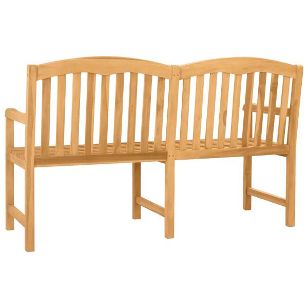 Handgefertigte Rosenbank 179,5 x 61 x 90 cm Massivholz Teak