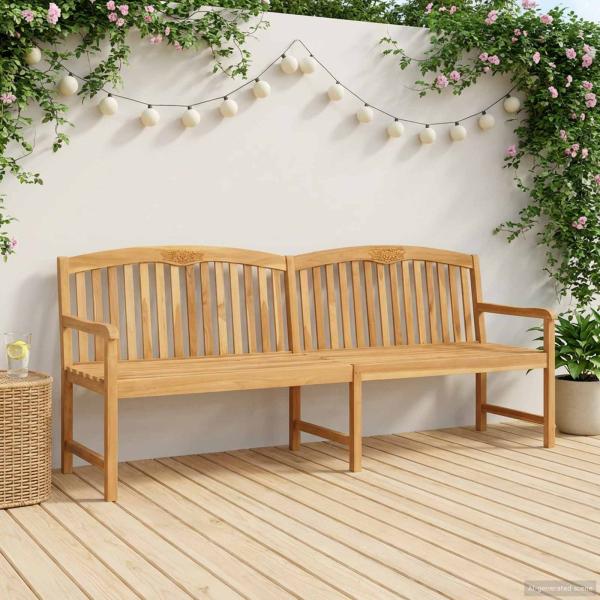 ARDEBO.de - Handgefertigte Rosenbank 228 x 60 x 90 cm Massivholz Teak Natur