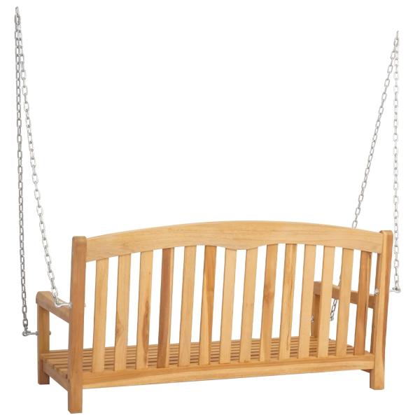 Schaukelbank Rose 114 x 61 x 61,5 cm Massivholz Teak Natur