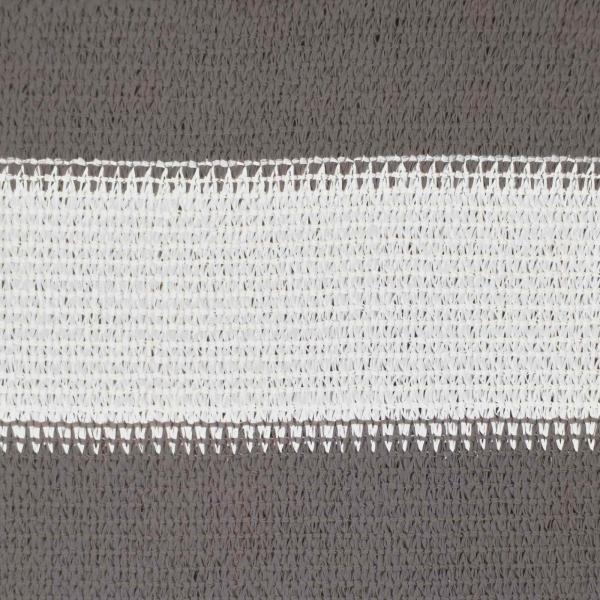 Sonnensegel Hellgrau und Weiß 5 x 5 m HDPE