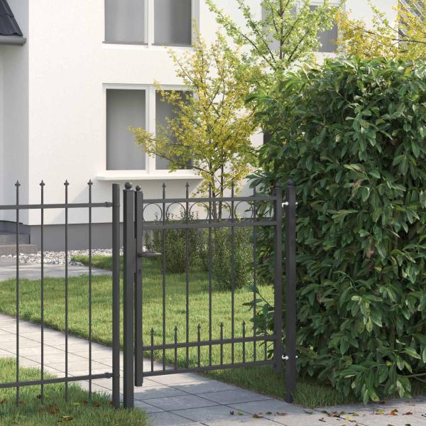 ARDEBO.de - Zauntor HORST Stahl Schwarz Abschließbar