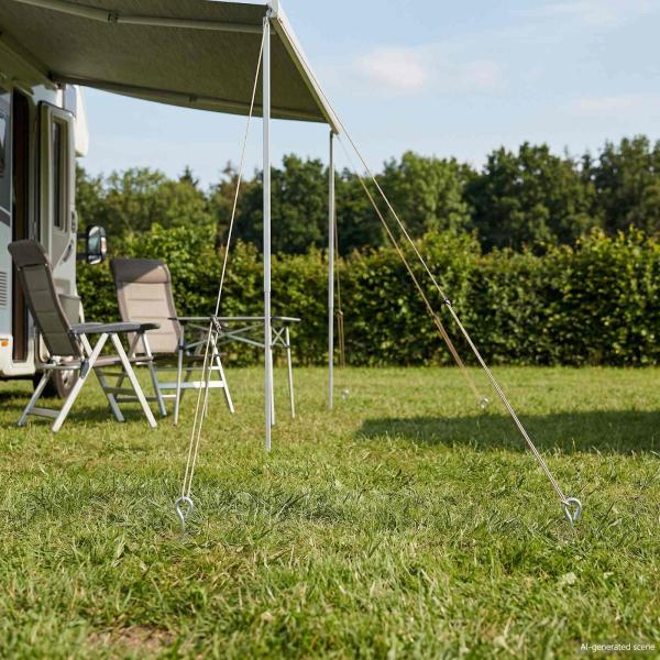 ARDEBO.de - Erdanker 6 stk. Galvanisiertes Metall Silber